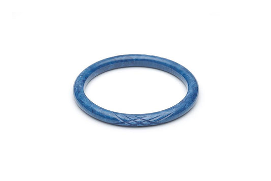 Handmade Narrow Bangle in Periwinkle Blue