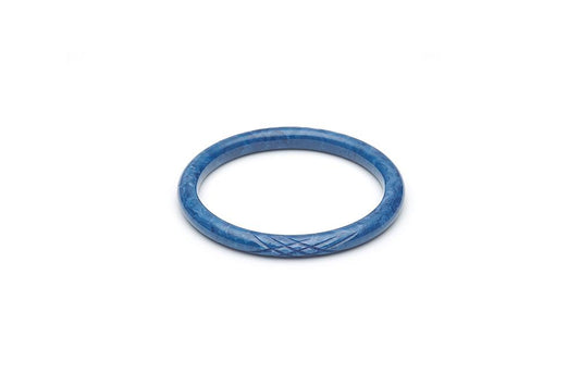 Handmade Narrow Bangle Iin Smaller Size Periwinkle Blue