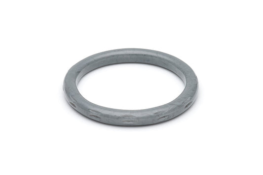 Vintage Style Bangle in Stone Grey Fakelite