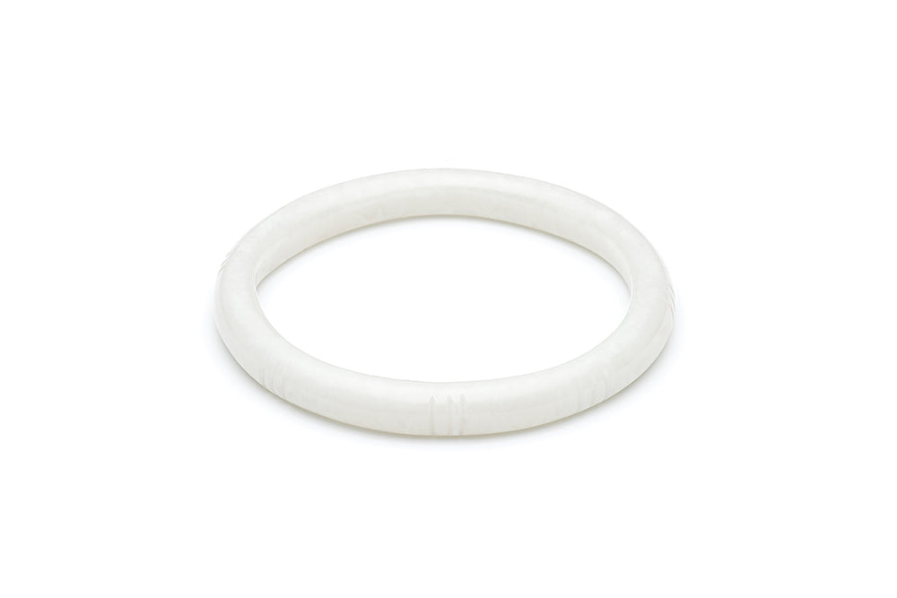Vintage Style Bangle in Cloud Grey Fakelite