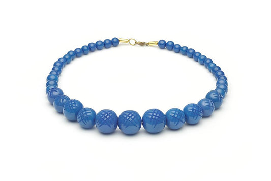 Handmade Bead Necklace in Periwinkle Blue
