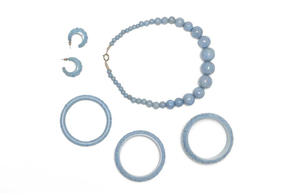 Bluebell Fakelite Hoop Earrings