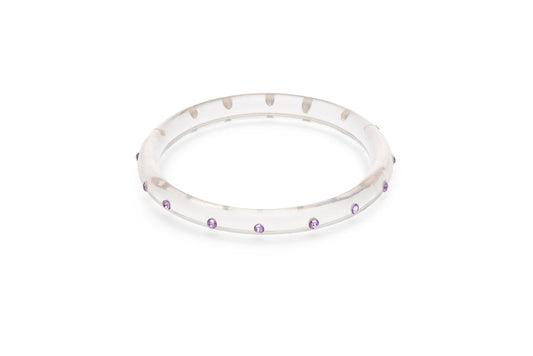Narrow Wisteria Diamante Bangle