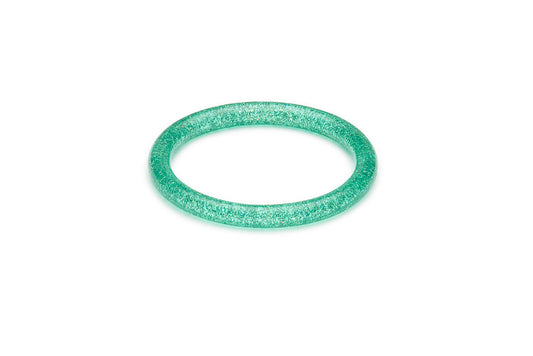Archive - Narrow Green Lagoon Glitter Bangle