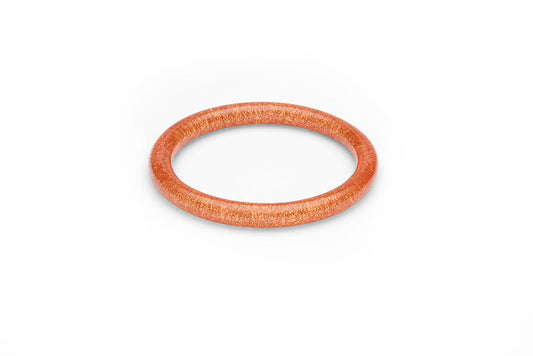 Archive - Narrow Pale Orange Glitter Bangle