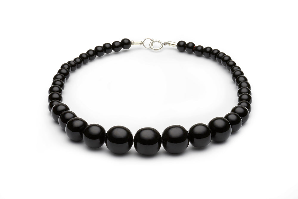 Black Bead Necklace