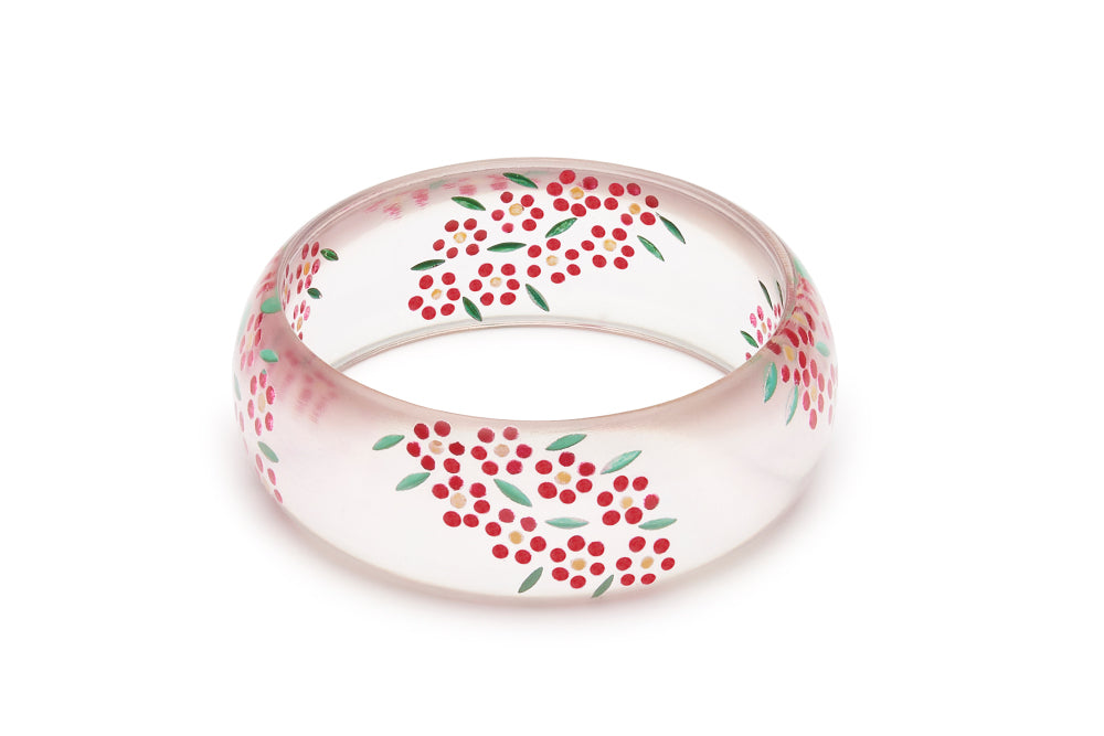 Wide Poppy Reverse Carved Duchess Bangle