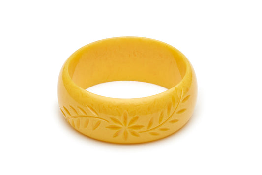 Wide Marigold Fakelite Duchess Bangle