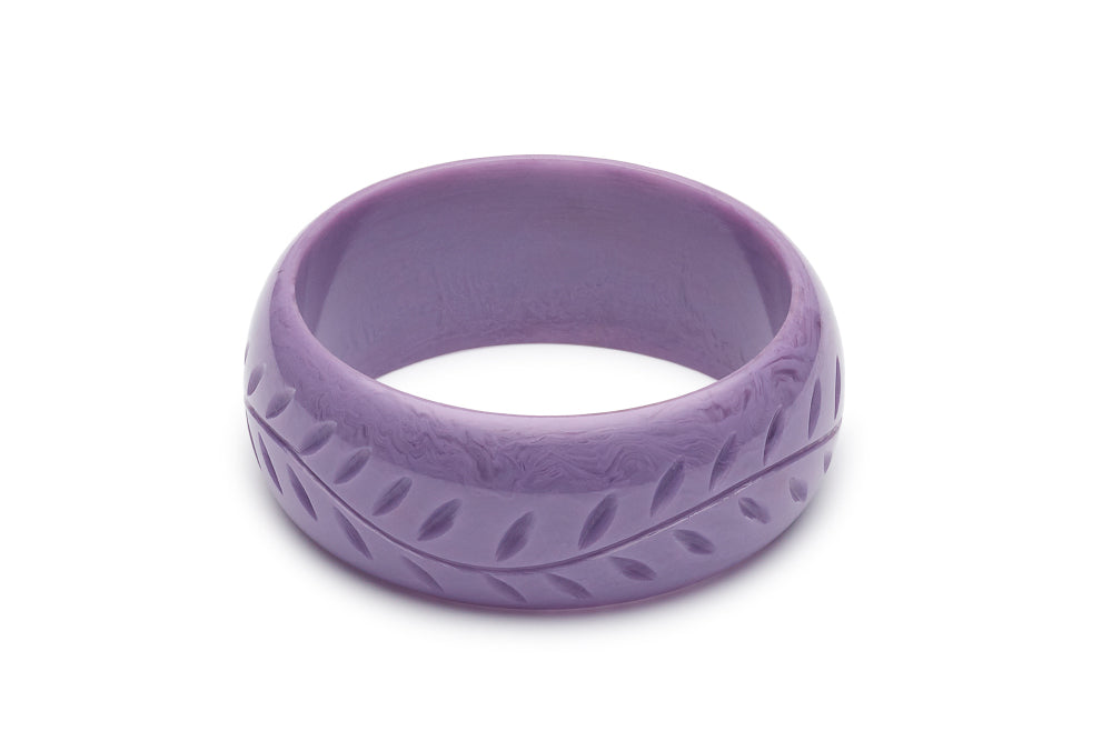 Wide Wisteria Fakelite Duchess Bangle