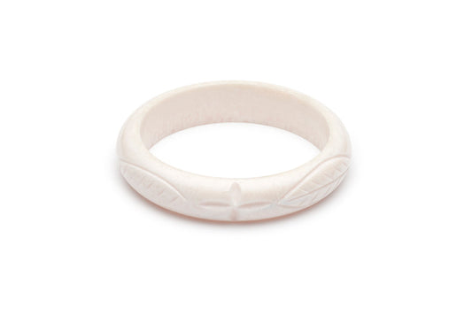 Midi Daisy White Fakelite Bangle