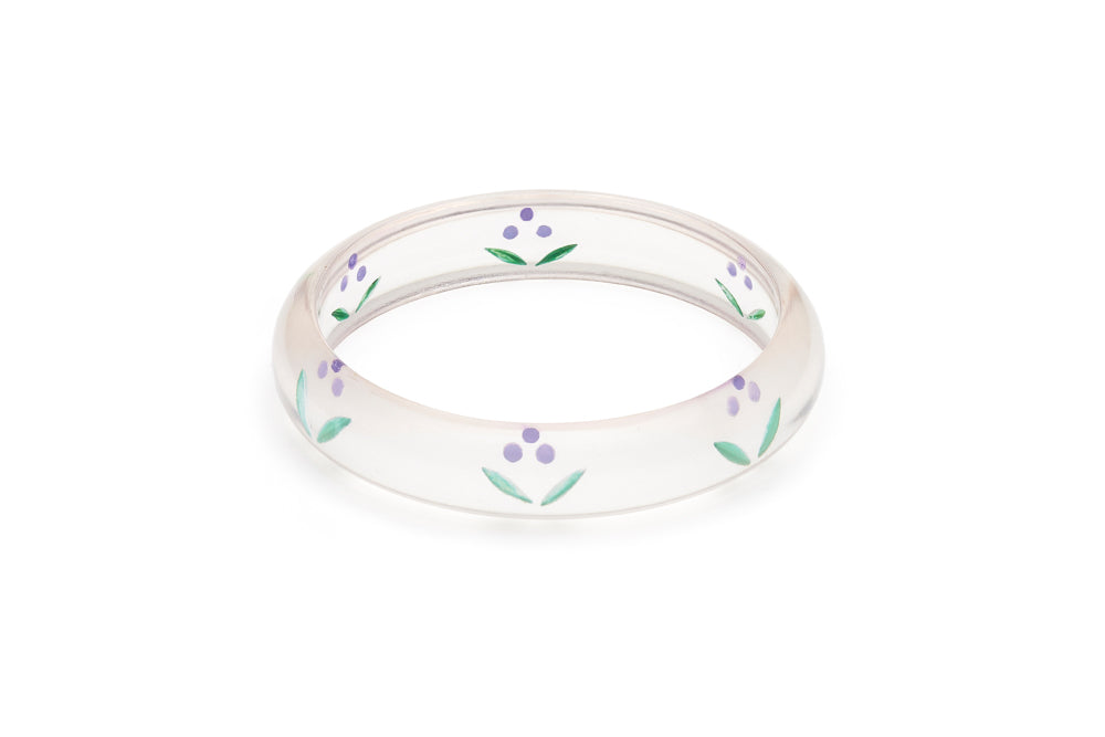 Midi Wisteria Reverse Carved Bangle