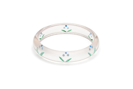 Midi Bluebell Reverse Carved Bangle