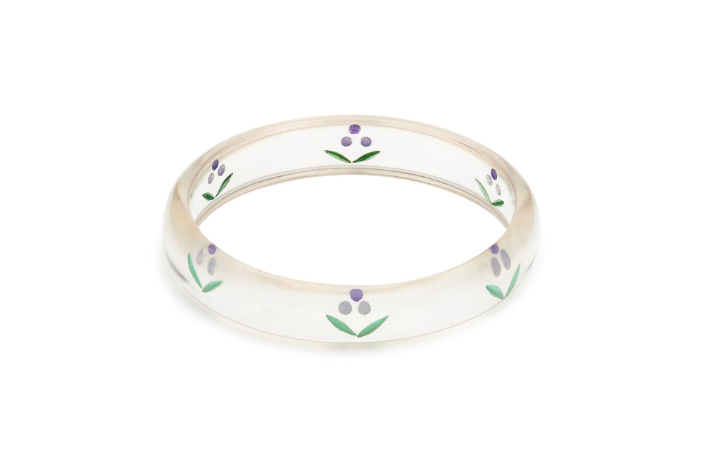 Midi Wisteria Reverse Carved Duchess Bangle