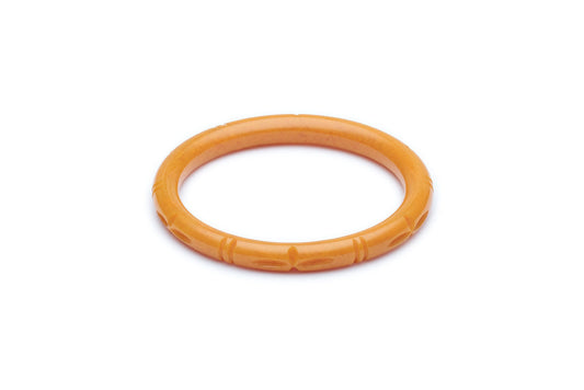 Narrow Pale Orange Fakelite Bangle