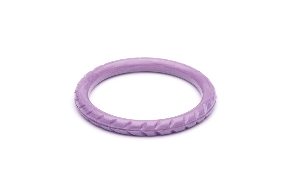 Narrow Wisteria Fakelite Bangle