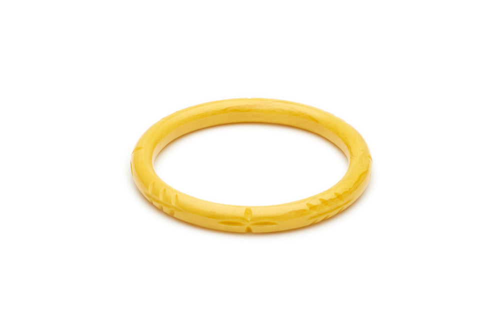 Narrow Marigold Fakelite Bangle
