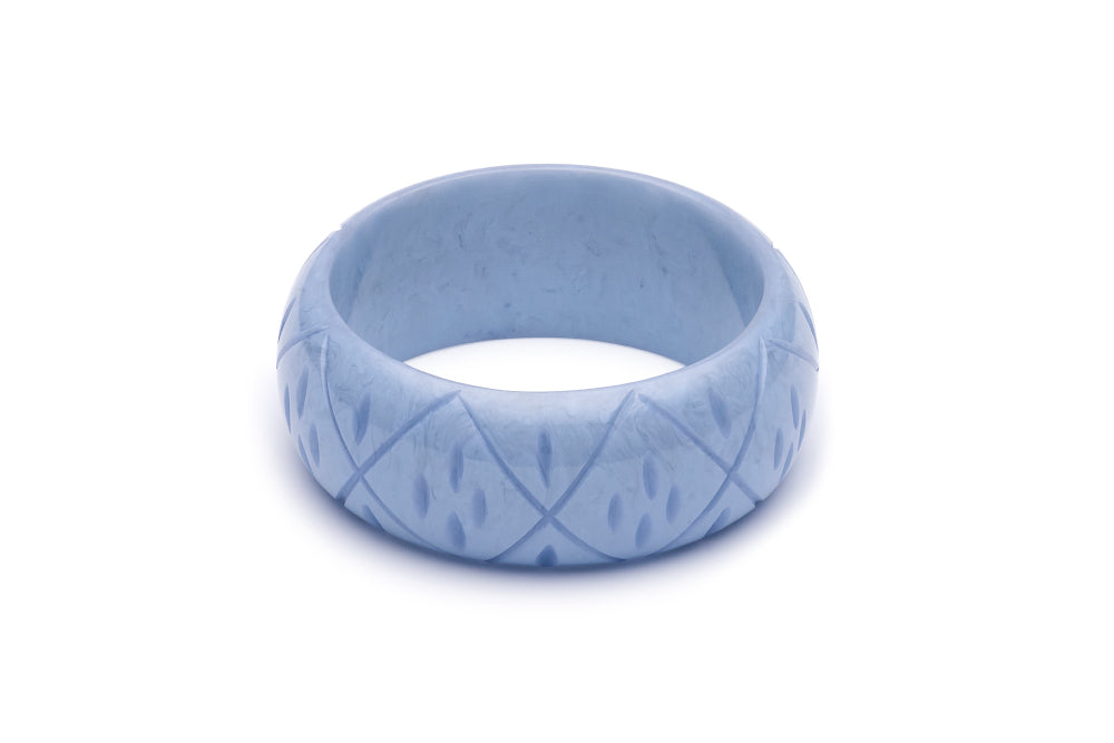 Wide Bluebell Fakelite Bangle