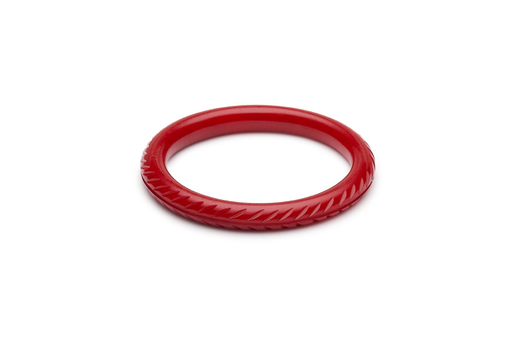 Poppy Red Fakelite Maiden Bangle