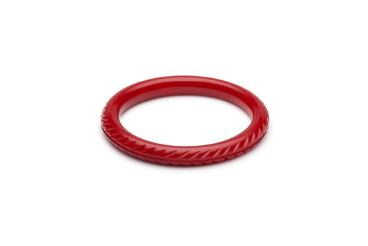 Poppy Red Fakelite Maiden Bangle
