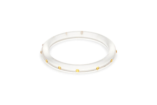Narrow Marigold Diamante Bangle