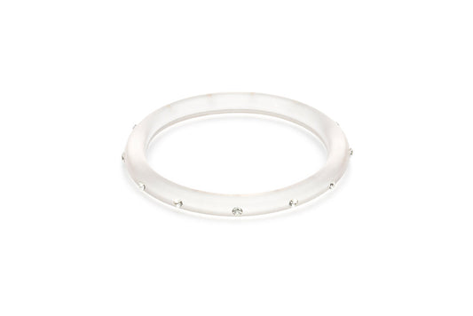 Narrow Clear Diamante Bangle