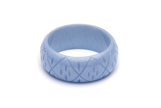 Handmade Bangle in Larger Sized Bluebell Fakelite