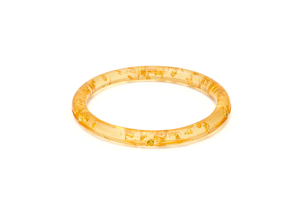 Narrow Gold Foil Starburst Duchess Bangle