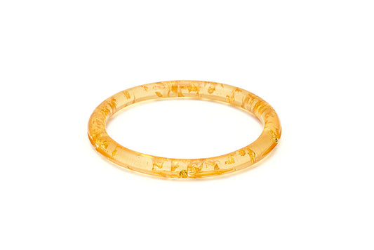 Narrow Gold Foil Starburst Duchess Bangle
