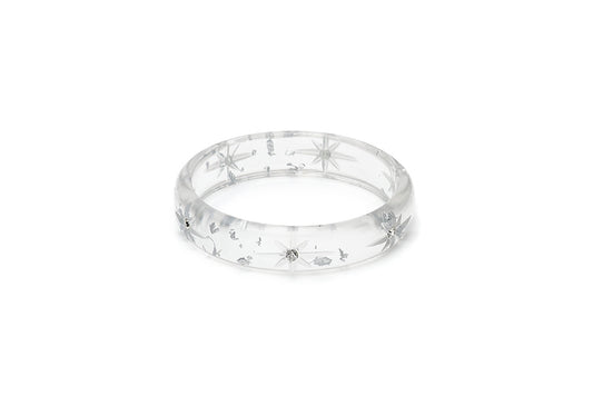 Midi Silver Foil Starburst Maiden Bangle