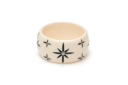 Extra Wide Ivory Starburst Maiden Bangle