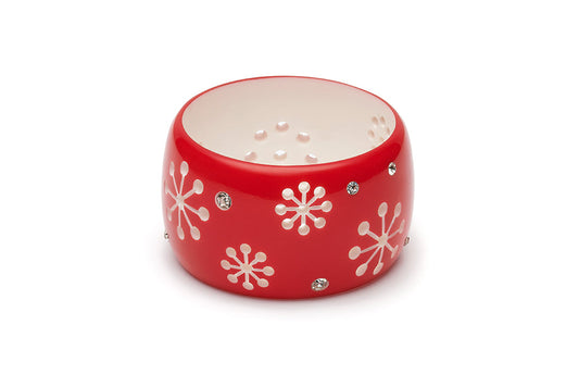 Tonttu Red Extra Wide Atomic Snowflake Duchess Bangle