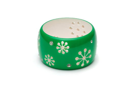 Garland Green Extra Wide Atomic Snowflake Maiden Bangle