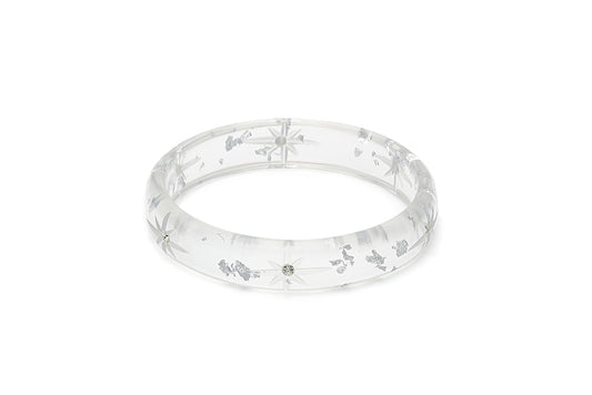 Midi Silver Foil Starburst Duchess Bangle
