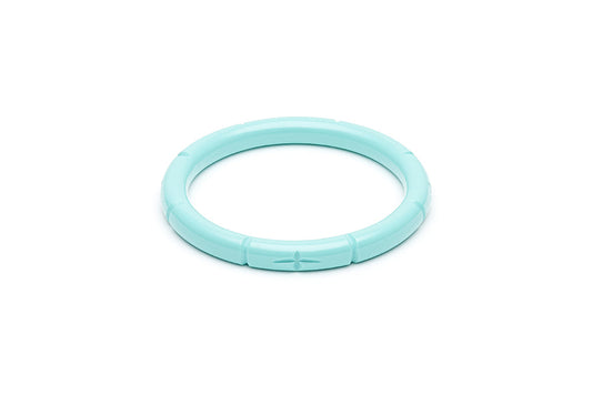 1940s style humanitea turquoise heavy carve narrrow bangle