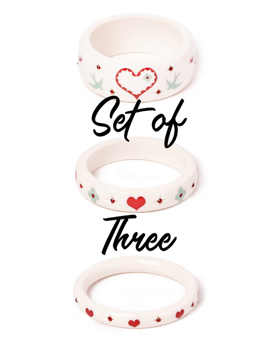 Love Letter Bangles Set of 3