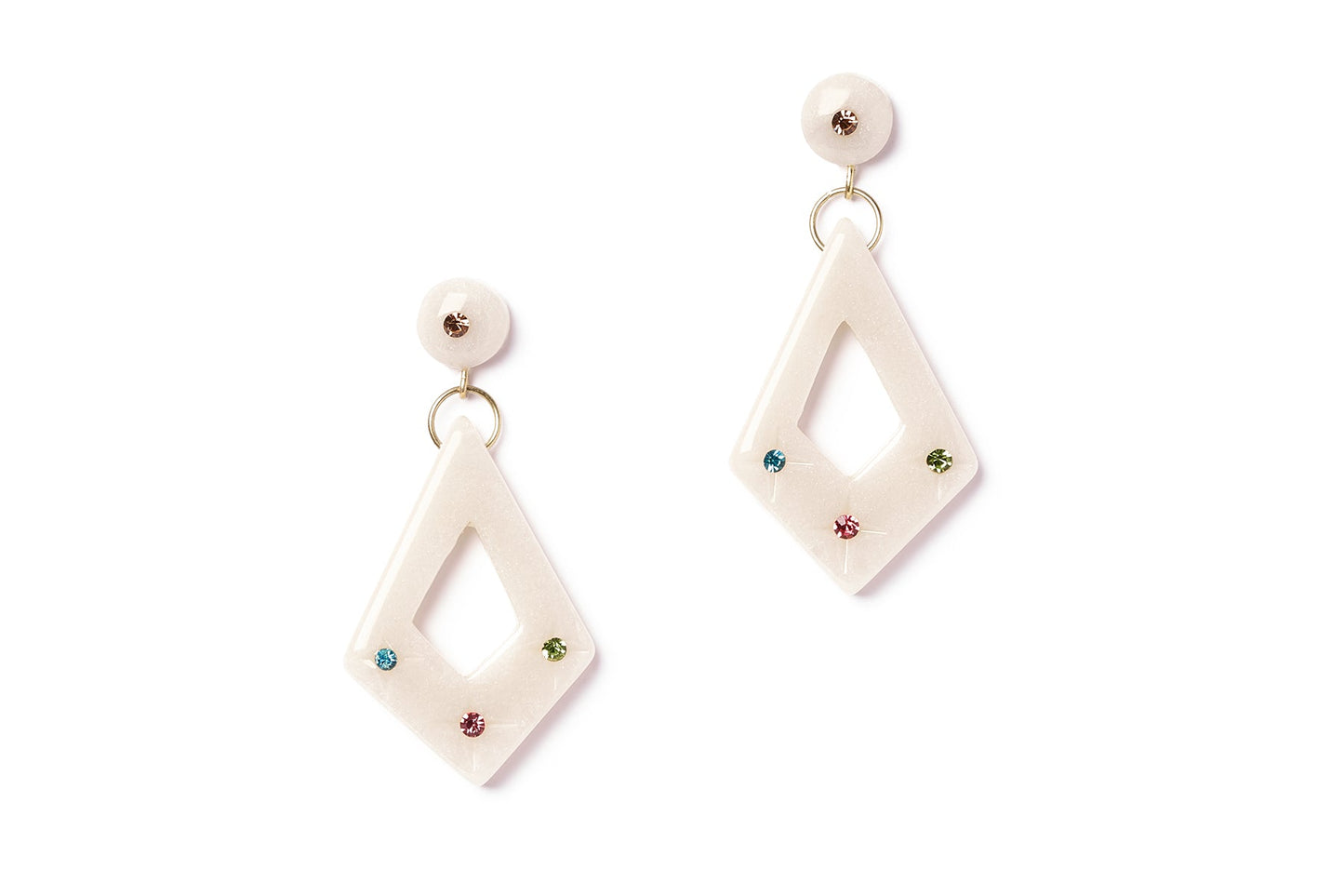 Frosted Gems Drop Earrings