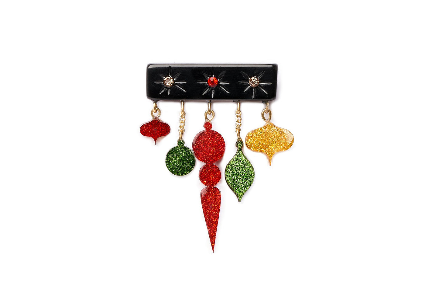Narrow Red & Black Candy Cane Duchess Bangle