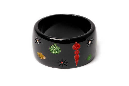 Extra Wide Black Baubles Duchess Bangle