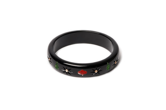 Midi Black Baubles Bangle