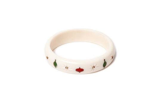 Midi White Baubles Bangle