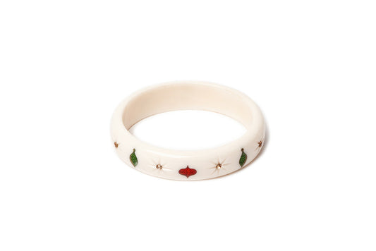 Midi White Baubles Maiden Bangle