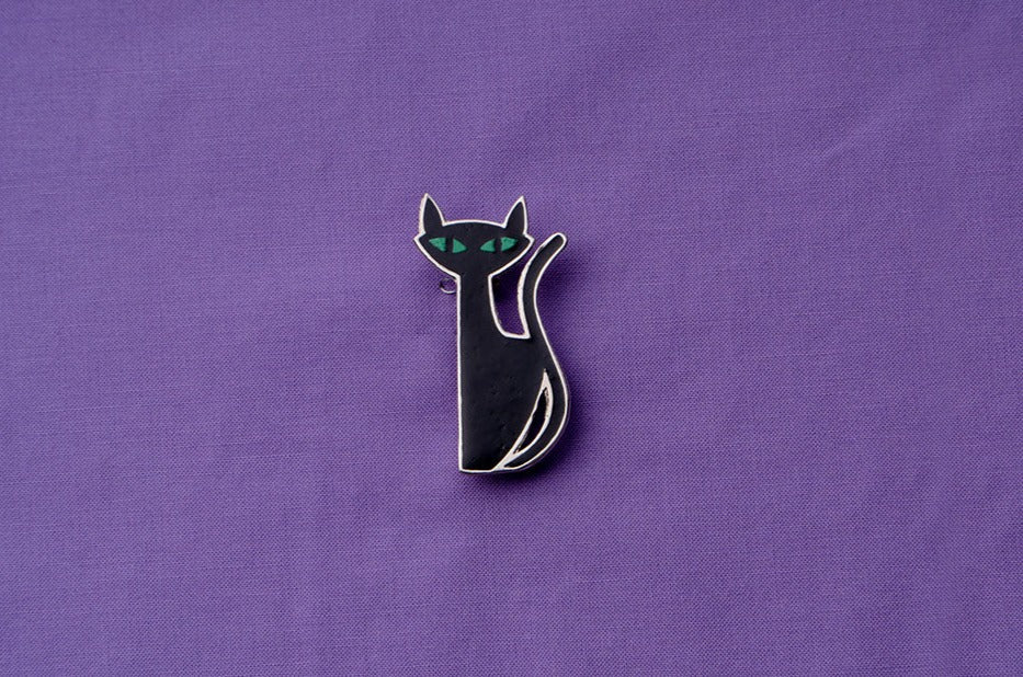 Black Cat Brooch