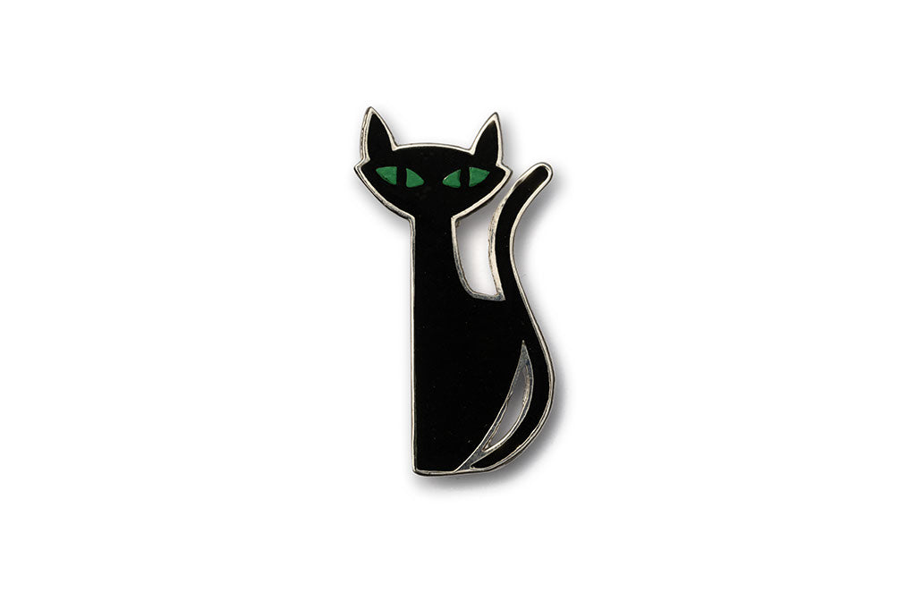 Wide Black Cat Bangle