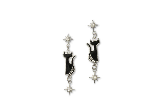 Black Cat Earrings