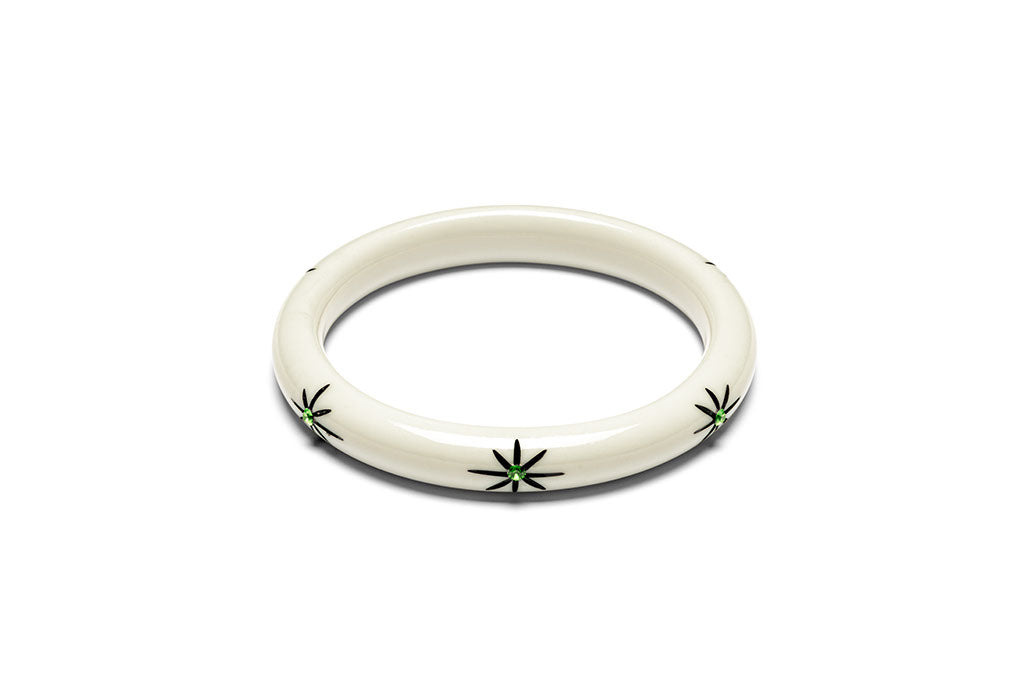 Narrow Black Cat Bangle