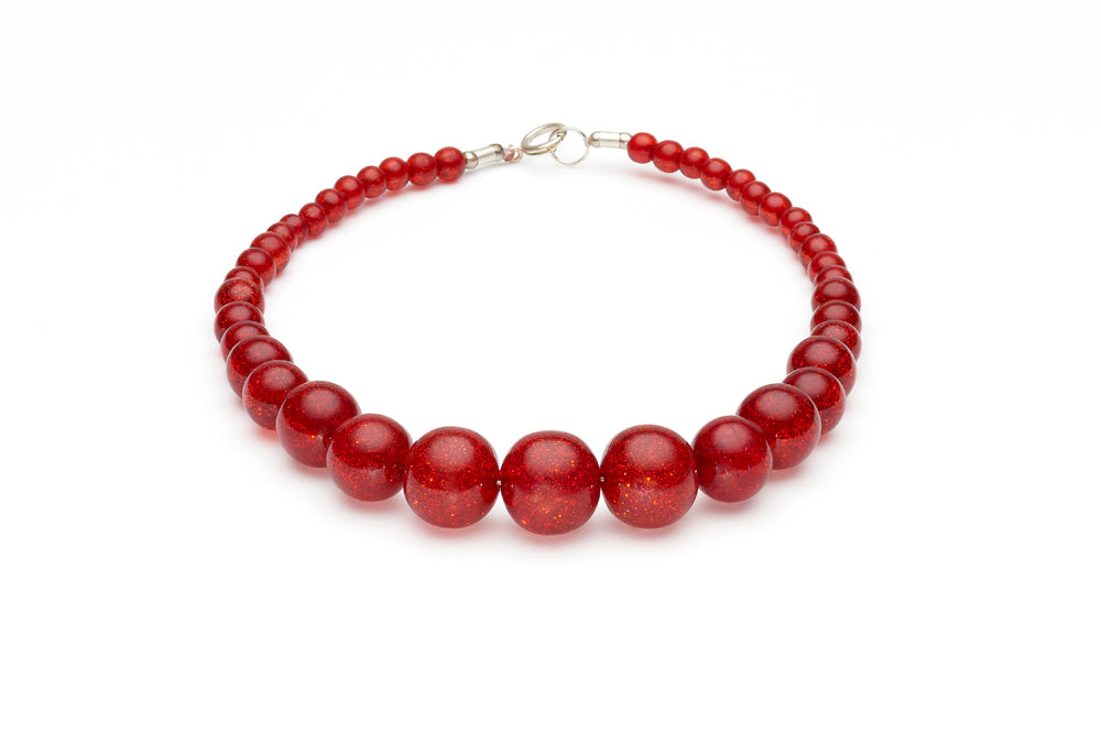 Extra Wide White Baubles Bangle