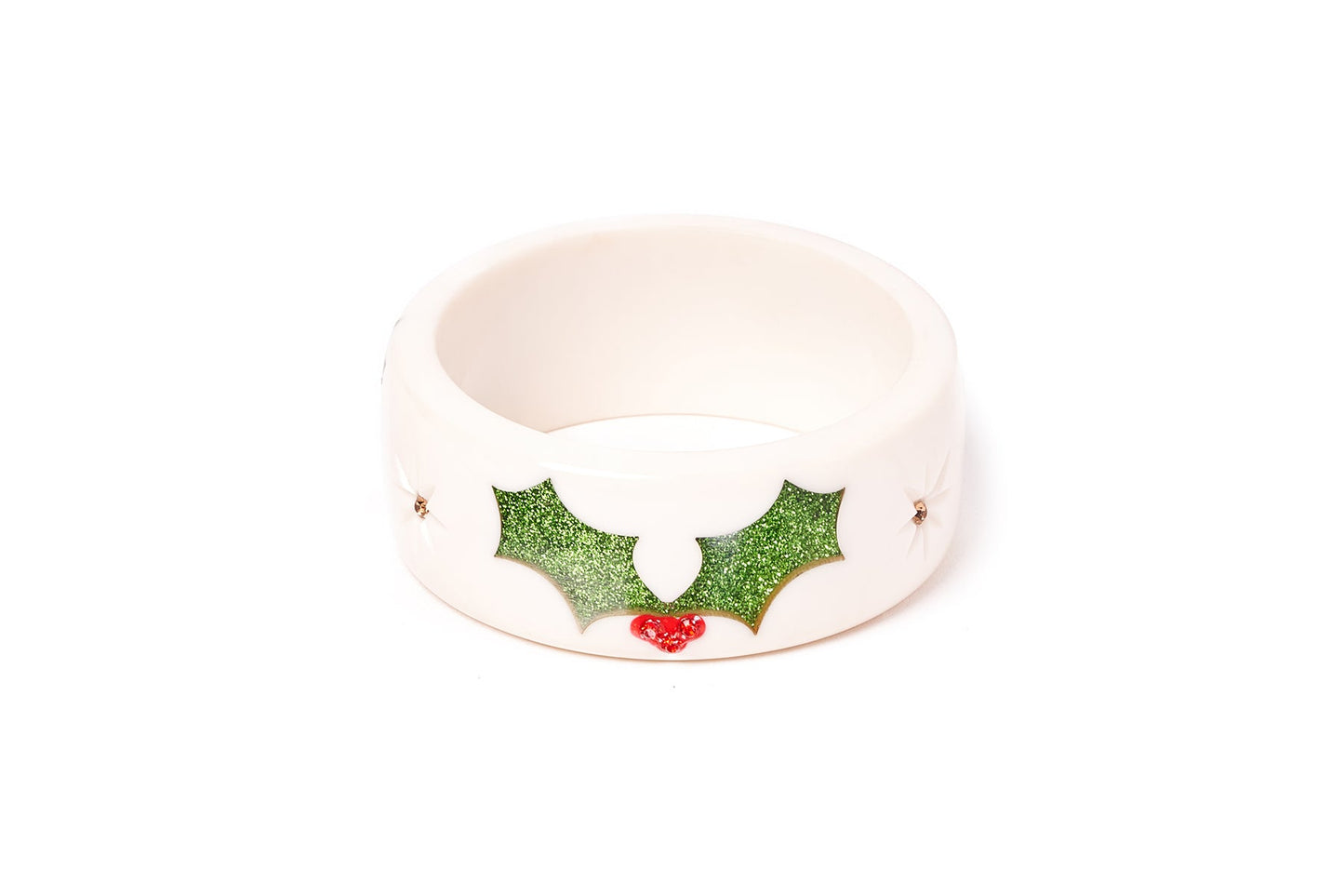 Wide Holly Bangle