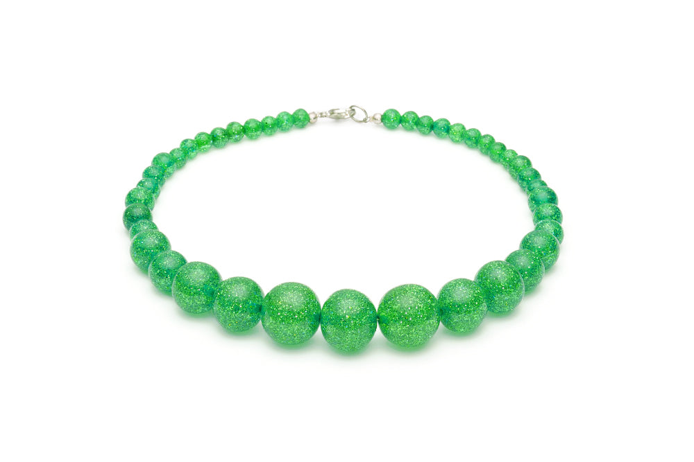 Narrow Green & Black Candy Cane Bangle
