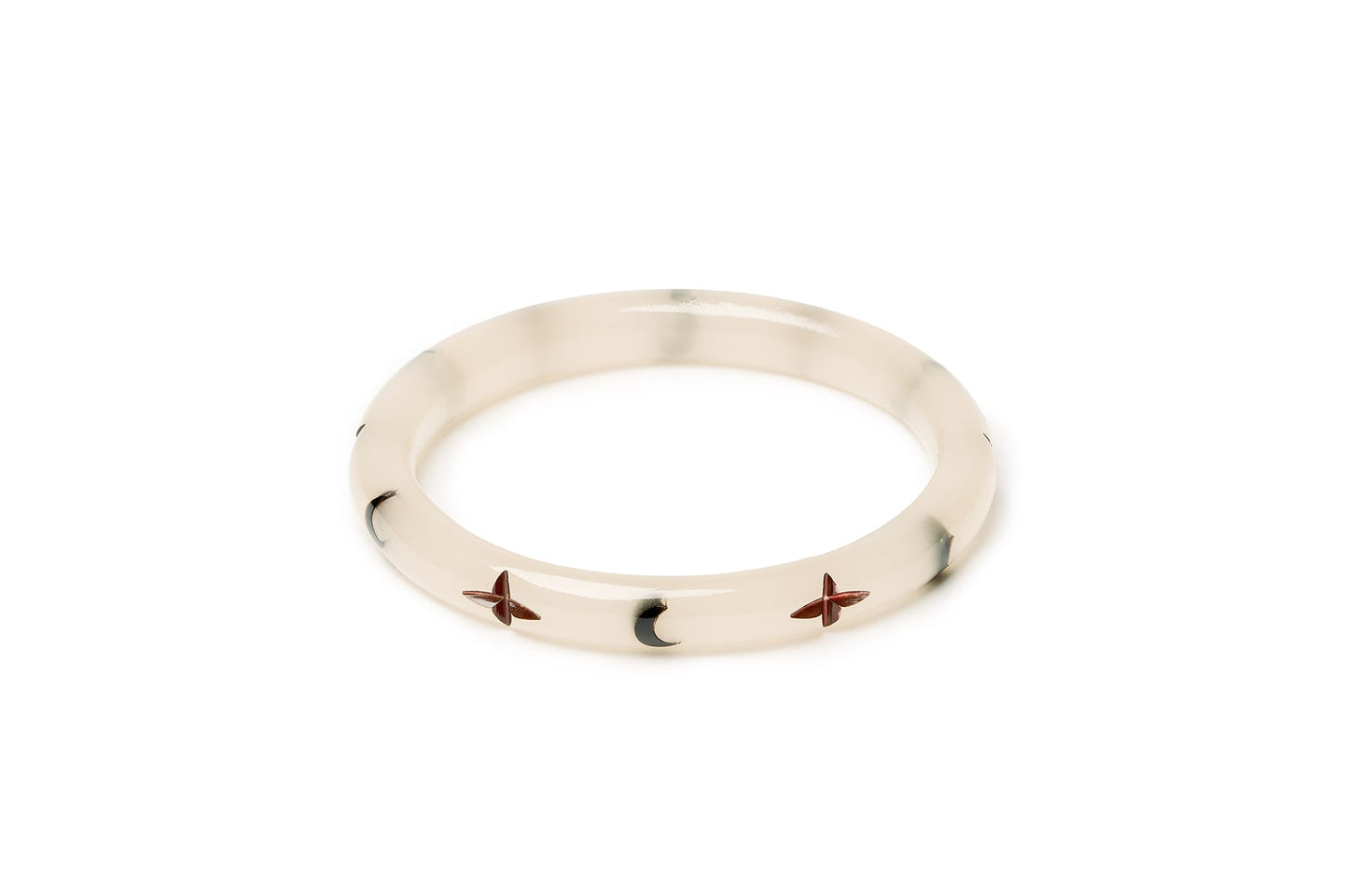 Narrow Spirit Moon Bangle