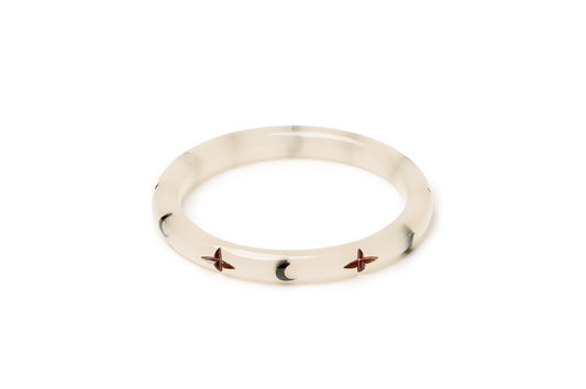 Narrow Spirit Moon Bangle
